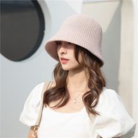 Women's Simple Style Classic Style Solid Color Wide Eaves Bucket Hat sku image 5