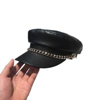 Women's Elegant Business Basic Solid Color Wide Eaves Beret Hat main image 3