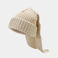 Unisex Vacation Solid Color Eaveless Wool Cap sku image 3