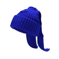 Unisex Vacation Solid Color Eaveless Wool Cap main image 3