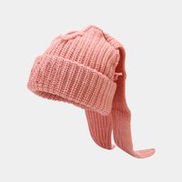 Unisex Vacation Solid Color Eaveless Wool Cap main image 2