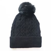 Women's Simple Style Solid Color Crimping Wool Cap sku image 1