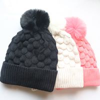 Women's Simple Style Solid Color Crimping Wool Cap main image 1