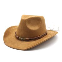 Unisex Vintage Style Ethnic Style Solid Color Big Eaves Fedora Hat sku image 3