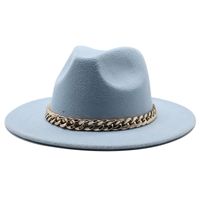 Unisex Cowboy Style Leopard Flat Eaves Fedora Hat main image 5