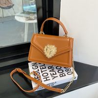 Women's Small All Seasons Pu Leather Solid Color Classic Style Square Magnetic Buckle Handbag main image 1