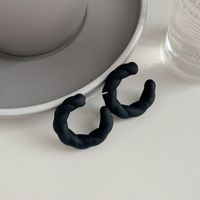 Wholesale Jewelry Sweet Solid Color Arylic Spray Paint Ear Studs sku image 1