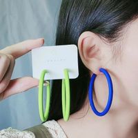 1 Pair Simple Style Solid Color Spray Paint Arylic Earrings main image 1