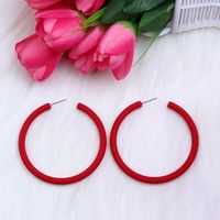 1 Pair Simple Style Solid Color Spray Paint Arylic Earrings sku image 10