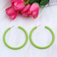 1 Pair Simple Style Solid Color Spray Paint Arylic Earrings sku image 7