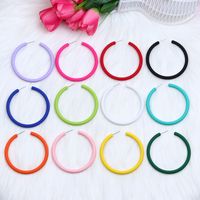 1 Pair Simple Style Solid Color Spray Paint Arylic Earrings main image 2