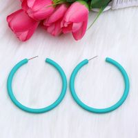 1 Pair Simple Style Solid Color Spray Paint Arylic Earrings sku image 5