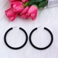 1 Pair Simple Style Solid Color Spray Paint Arylic Earrings sku image 9