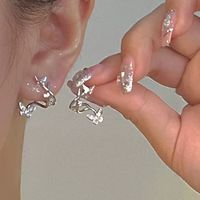 1 Pair Fairy Style Elegant Star Butterfly Bow Knot Plating Inlay Alloy Zircon Ear Studs sku image 11