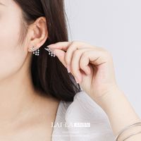 1 Pair Fairy Style Elegant Star Butterfly Bow Knot Plating Inlay Alloy Zircon Ear Studs sku image 18