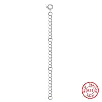 Simple Style Geometric Solid Color Sterling Silver Polishing Plating 14k Gold Plated Extension Chain sku image 3