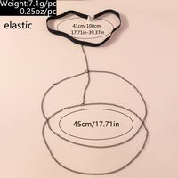Sexy Solid Color Zinc Alloy Women's Body Chain main image 8