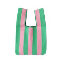 Women's Medium All Seasons Polyester Stripe Classic Style Square Open Handbag main image 2