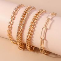 Simple Style Classic Style Solid Color Zinc Alloy Women's Anklet sku image 1