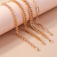 Simple Style Classic Style Solid Color Zinc Alloy Women's Anklet main image 5