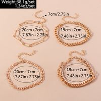 Simple Style Classic Style Solid Color Zinc Alloy Women's Anklet main image 10