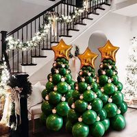 Weihnachten Klassischer Stil Farbblock Kunststoff Ferien Dekorative Requisiten main image 1