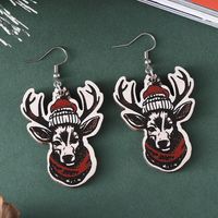 1 Pair Retro Elk Wood Drop Earrings main image 4