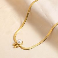 Stainless Steel IG Style Plating Inlay Irregular Round Pearl Rings Earrings Necklace main image 5