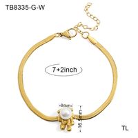 Stainless Steel IG Style Plating Inlay Irregular Round Pearl Rings Earrings Necklace main image 7