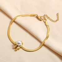 Stainless Steel IG Style Plating Inlay Irregular Round Pearl Rings Earrings Necklace main image 4