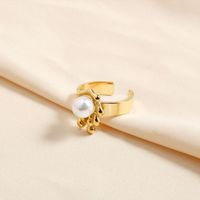 Stainless Steel IG Style Plating Inlay Irregular Round Pearl Rings Earrings Necklace main image 2