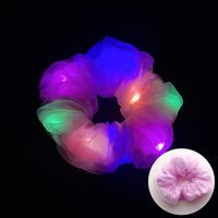 Novelty Solid Color Artificial Crystal Luminous Hair Tie 1 Piece sku image 37