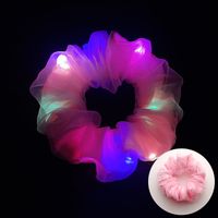 Novelty Solid Color Artificial Crystal Luminous Hair Tie 1 Piece sku image 41