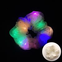 Novelty Solid Color Artificial Crystal Luminous Hair Tie 1 Piece sku image 32