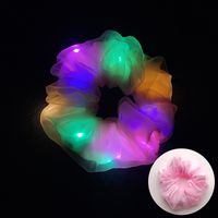 Novelty Solid Color Artificial Crystal Luminous Hair Tie 1 Piece sku image 34