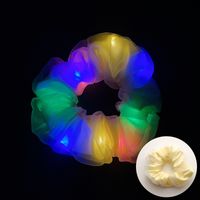 Novelty Solid Color Artificial Crystal Luminous Hair Tie 1 Piece sku image 42