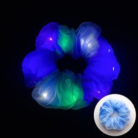 Neuheit Einfarbig Künstlicher Kristall Leuchtend Haargummi 1 Stück sku image 35