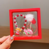 Cartoon Style Christmas Rabbit Leaf Santa Claus Plastic Hair Clip Hair Tie sku image 11