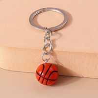 Modern Style Basketball Football Zinc Alloy Bag Pendant Keychain main image 3