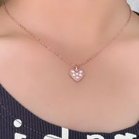 Wholesale IG Style Original Design Classic Style Heart Shape Smiley Face Bow Knot Copper Plating Inlay K Gold Plated Rhodium Plated Zircon Pendant Necklace main image 1