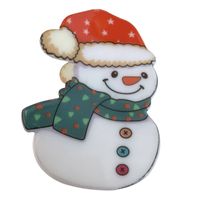 Cartoon Style Cute Christmas Tree Santa Claus Snowman Arylic Hair Claws main image 6