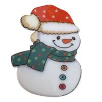 Style De Bande Dessinée Mignon Sapin De Noël Père Noël Bonhomme De Neige Arylique Griffes De Cheveux main image 6