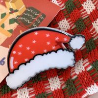 Cartoon Style Cute Christmas Tree Santa Claus Snowman Arylic Hair Claws sku image 3