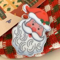 Cartoon Style Cute Christmas Tree Santa Claus Snowman Arylic Hair Claws sku image 4