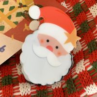Cartoon Style Cute Christmas Tree Santa Claus Snowman Arylic Hair Claws sku image 6