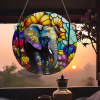 Modern Style Flower Elephant Arylic Pendant Artificial Decorations main image 4
