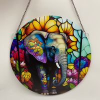 Modern Style Flower Elephant Arylic Pendant Artificial Decorations main image 5