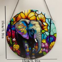 Modern Style Flower Elephant Arylic Pendant Artificial Decorations main image 6