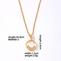 Wholesale IG Style Original Design Classic Style Heart Shape Smiley Face Bow Knot Copper Plating Inlay K Gold Plated Rhodium Plated Zircon Pendant Necklace sku image 4