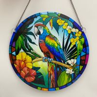 Modern Style Flower Parrot Arylic Pendant Artificial Decorations sku image 1